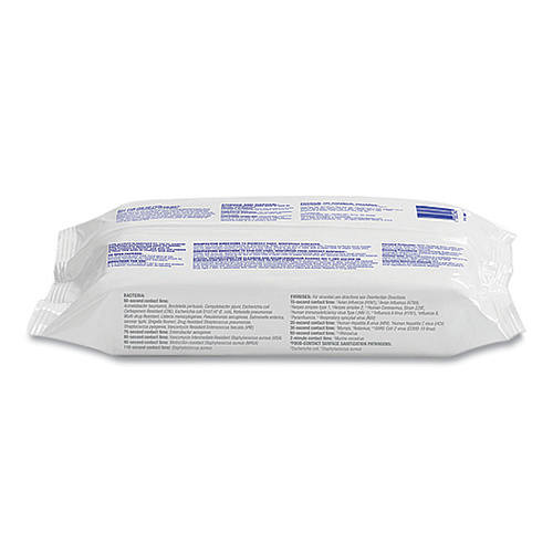 PURELL Healthcare Surface Disinfecting Wipes, 1-Ply, 7" x 10", Unscented, White, 72/Pack (937012)
