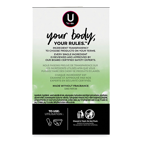 U by Kotex Security Lightdays Liners, Unscented, 129/Pack (49060)