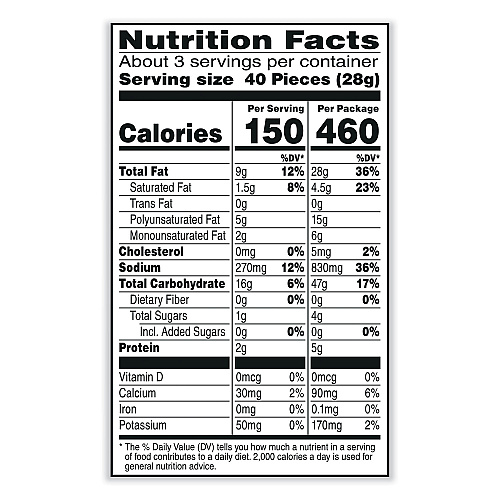 Cheez-It Puff'd Crackers, Double Cheese, 3 oz Bag, 6/Carton (00022)