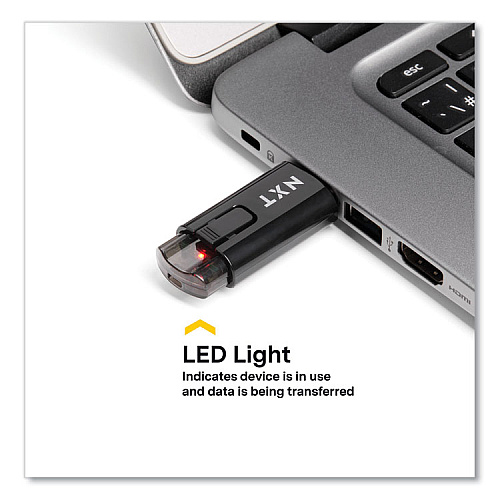 NXT Technologies USB 3.2 Type-A Flash Drive, 32 GB, Black (61121)