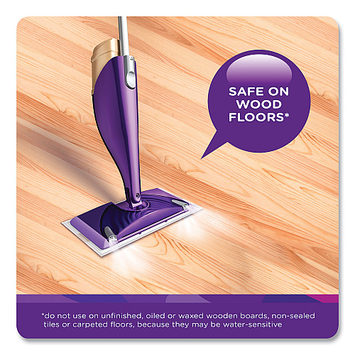 Swiffer WetJet System Wood Mopping Pad, 5.4 x 11.3, White, 20/Pack (76563)