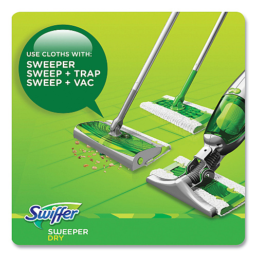 Swiffer Dry Refill Cloths, 1-Ply, 10.63" x 8", Lavender and Vanilla, White, 52/Box (99039)