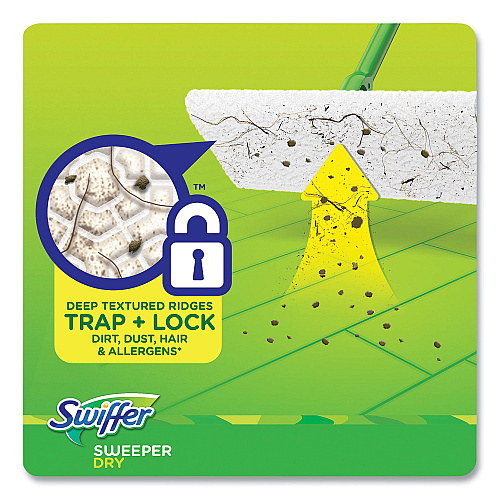 Swiffer Dry Refill Cloths, 1-Ply, 10.63" x 8", Lavender and Vanilla, White, 52/Box (99039)