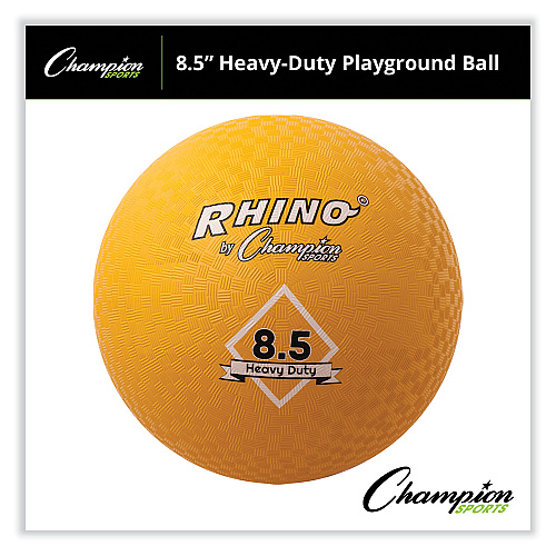 Champion Sports Heavy Duty Playground Ball, 8.5" Diameter, Yellow (PG85HD)