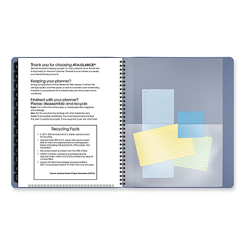AT-A-GLANCE Contemporary Monthly Planner, 11.38 x 9.63, Blue Cover, 12-Month (Jan to Dec): 2026 (70250X20)