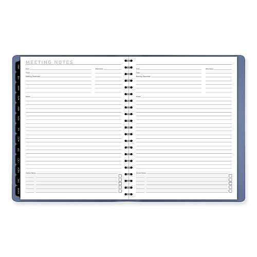 AT-A-GLANCE Contemporary Weekly/Monthly Planner, 11.38 x 9, Slate Blue Cover, 12-Month (Jan to Dec): 2026 (70940X20)