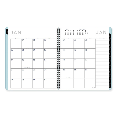 AT-A-GLANCE Contemporary Lite Monthly Planner, 11 x 9.5, Light Blue Cover, 12-Month (Jan to Dec): 2026 (7026XL38)