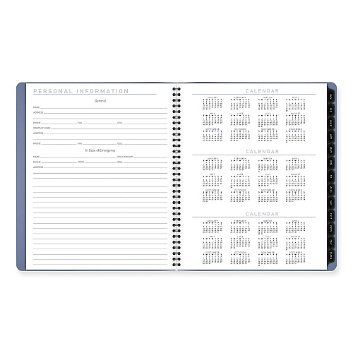 AT-A-GLANCE Contemporary Monthly Planner, 11.38 x 9.63, Blue Cover, 12-Month (Jan to Dec): 2026 (70250X20)