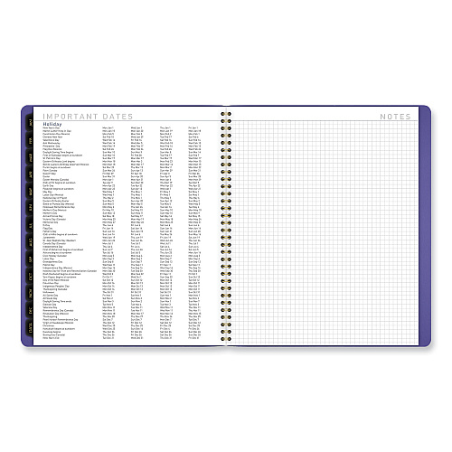 AT-A-GLANCE Contemporary Monthly Planner, 11.38 x 9.63, Purple Cover, 12-Month (Jan to Dec): 2026 (70250X14)