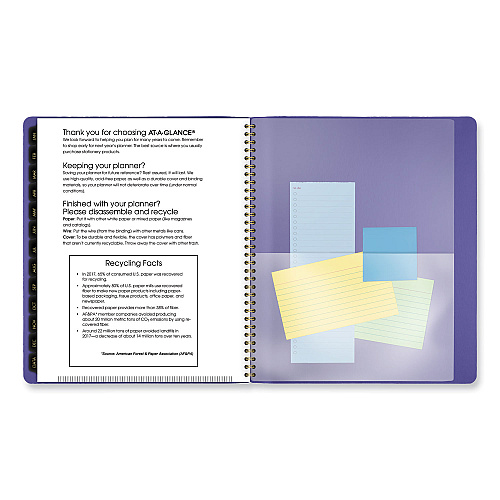 AT-A-GLANCE Contemporary Monthly Planner, 11.38 x 9.63, Purple Cover, 12-Month (Jan to Dec): 2026 (70250X14)