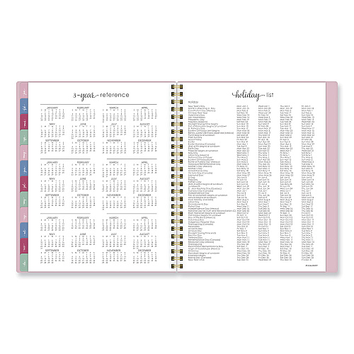 AT-A-GLANCE Harmony Weekly/Monthly Poly Planner, 8.81 x 7.88, Pink Cover, 13-Month: Jan 2026 to Jan 2027 (109980527)