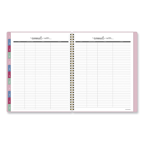 AT-A-GLANCE Harmony Weekly/Monthly Poly Planner, 11 x 9.38, Pink Cover, 13-Month: Jan 2026 to Jan 2027 (109990527)