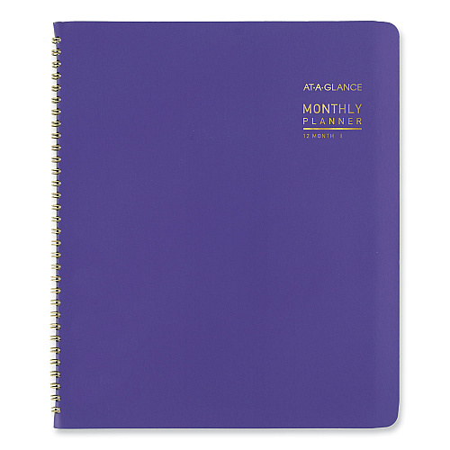 AT-A-GLANCE Contemporary Monthly Planner, 11.38 x 9.63, Purple Cover, 12-Month (Jan to Dec): 2026 (70250X14)