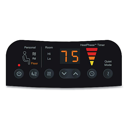 Honeywell Heat Genius Ceramic Portable Heater, 1,575 W, 5.6 x 10.2 x 17.3, Black (HCE840B)