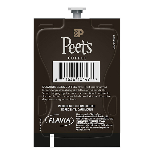 Peet's Coffee & Tea FLAVIA Ground Coffee Freshpacks, Cafe  Domingo Blend, 0.35 oz Freshpack, 76/Carton (LPC00262)