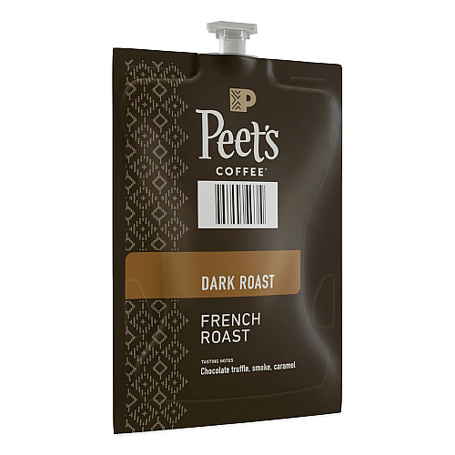 Peet's Coffee & Tea FLAVIA Ground Coffee Freshpacks, French Roast, 0.35 oz Freshpack, 76/Carton (LPC00263)