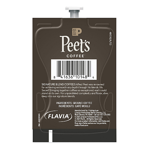 Peet's Coffee & Tea FLAVIA Ground Coffee Freshpacks, French Roast, 0.35 oz Freshpack, 76/Carton (LPC00263)
