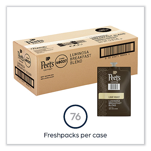 Peet's Coffee & Tea FLAVIA Ground Coffee Freshpacks, Colombia Luminosa, 76/Carton (LPC00264)