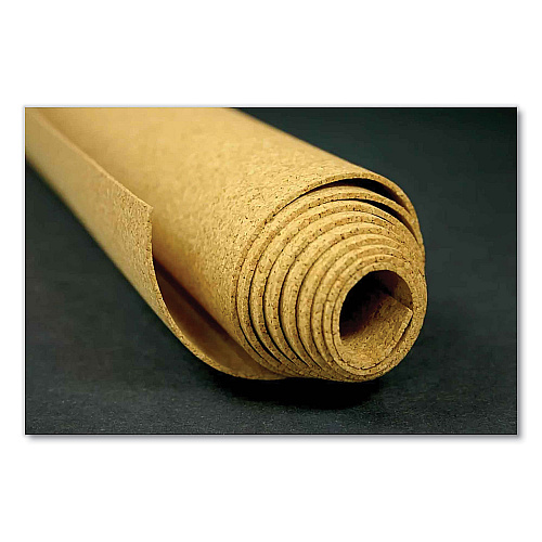 Ghent Natural Cork Roll, 0.25" Thick, 144 x 48.5, Natural Brown Surface (14RK412)