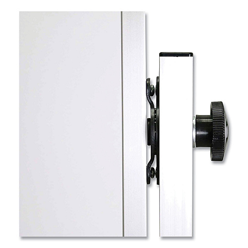 Ghent Reversible Magnetic Porcelain Whiteboard with Satin Aluminum Frame and Stand, 36 x 48, White Surface (ARM1M143)