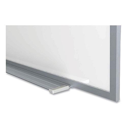 Ghent Magnetic Porcelain Whiteboard with Aluminum Frame, 72.5 x 60.47, White Surface, Satin Aluminum Frame (M1P564)