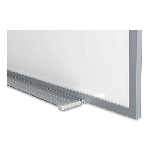 Ghent Magnetic Porcelain Whiteboard with Aluminum Frame, 120.59 x 60.47, White Surface, Satin Aluminum Frame (M1P5104)