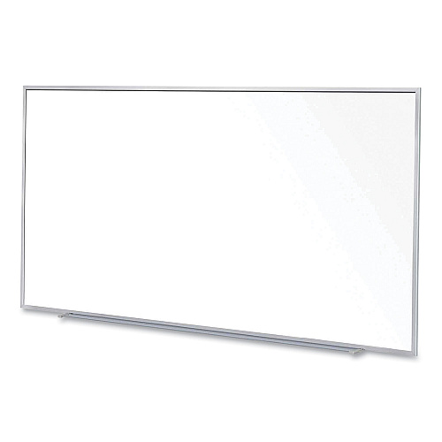 Ghent Magnetic Porcelain Whiteboard with Aluminum Frame, 120.59 x 60.47, White Surface, Satin Aluminum Frame (M1P5104)