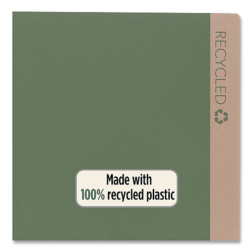 Five Star Recycled Plastic Two-Pocket Folder, 11" x 8.5", Randomly Assorted (330027)