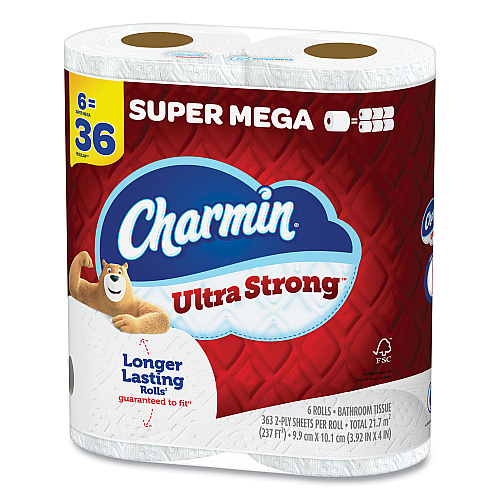 Charmin&reg; Ultra Strong Standard Toilet Paper, 2-Ply, 363 Sheets, 24 Rolls (04306)