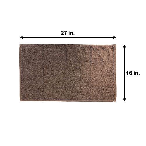 Cotton Jr. Salon Towel 16x27 Chocolate - Case Of 180 (BBJ-1627-2.5BRN-CS)
