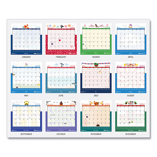 House of Doolittle Recycled Seasonal Wall Calendar, Illustrated Seasons Artwork, 12 x 12, 12-Month (Jan to Dec): 2026 (338)