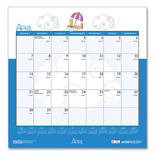 House of Doolittle Recycled Seasonal Wall Calendar, Illustrated Seasons Artwork, 12 x 12, 12-Month (Jan to Dec): 2026 (338)