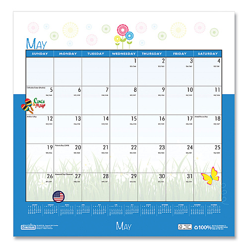 House of Doolittle Recycled Seasonal Wall Calendar, Illustrated Seasons Artwork, 12 x 12, 12-Month (Jan to Dec): 2026 (338)