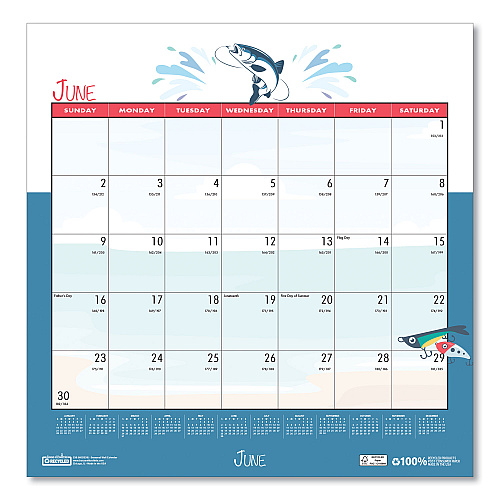 House of Doolittle Recycled Seasonal Wall Calendar, Illustrated Seasons Artwork, 12 x 12, 12-Month (Jan to Dec): 2026 (338)