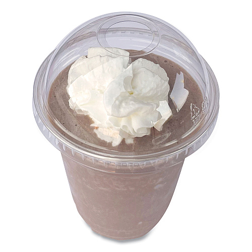 Boardwalk&reg; PET Cold Cup Dome Lids, Fits 9 oz. to 12 oz. PET Cups, Clear, 100/Pack (BWKPET912DOMEPK)