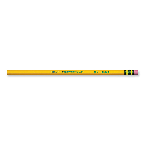 Ticonderoga Pencils, HB (#2), Black Lead, Yellow Barrel, 72/Pack (X33904X)