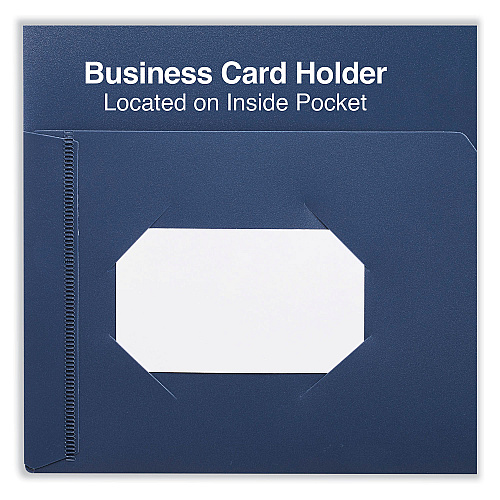 Universal Two-Pocket Plastic Folders, 100-Sheet Capacity, 11 x 8.5, Navy Blue, 10/Pack (UNV20541)