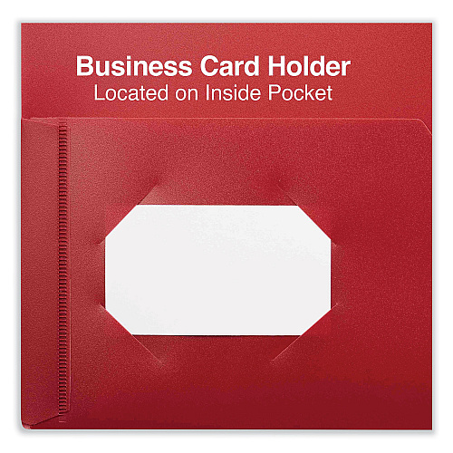 Universal Two-Pocket Plastic Folders, 100-Sheet Capacity, 11 x 8.5, Red, 10/Pack (UNV20543)