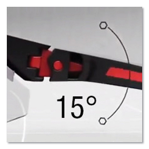Uvex Avatar Safety Glasses, Red/Black Polycarbonate Frame, Clear Polycarbonate Lens (S2860HS)