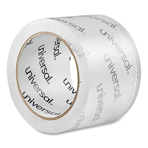 Universal Extra-Wide Moving and Storage Packing Tape, 3" Core, 2.83" x 54.7 yd, Clear, 6/Pack (UNV83000)