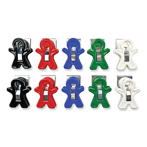 The Pencil Grip Magnet Man, Assorted Colors, 10/Pack (13210)