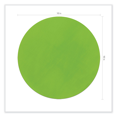 Pacon Self Stick Dry Erase Circles, 10 x 10, Blue/Green/Red/White/Yellow Surfaces, 10/Pack (9012)