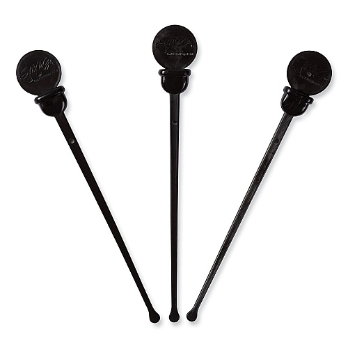AmerCareRoyal Beverage Plugs, 4.75", Black 2,000/Carton (STIRSTIXBK)