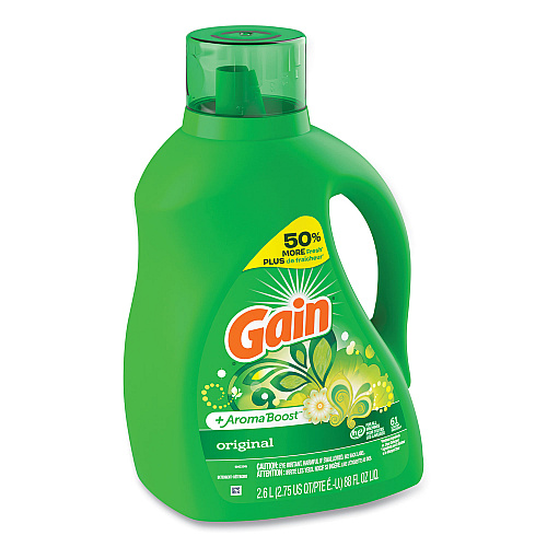 Liquid Laundry Detergent, Gain Original Scent, 88 oz Pour Bottle, 4/Carton (09210)