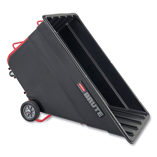Rubbermaid Commercial BRUTE Rotomolded Tilt Truck, 303 gal, 1,200 lb Capacity, Plastic, Black (1025BLA)