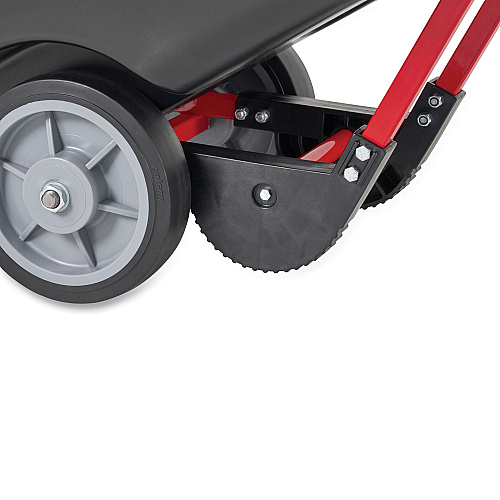 Rubbermaid Commercial BRUTE Rotomolded Tilt Truck, 0.5 cu yd, 850 lb Capacity, Plastic, Black (1305BLA)