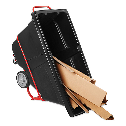 Rubbermaid Commercial BRUTE Rotomolded Tilt Truck, 202 gal, 1,250 lb Capacity, Plastic, Black (1315BLA)