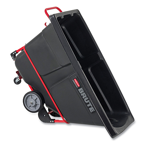 Rubbermaid Commercial BRUTE Rotomolded Tilt Truck, 202 gal, 1,250 lb Capacity, Plastic, Black (1315BLA)