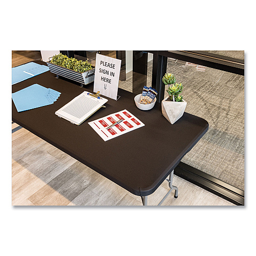 Iceberg iGear Fabric Table Top Cap Cover, Polyester, 30 x 72, Black (16621)