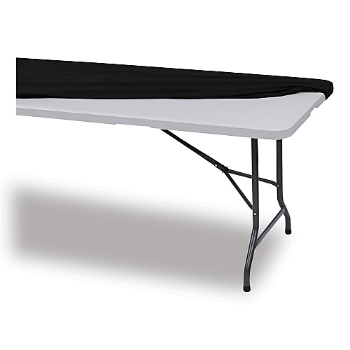 Iceberg iGear Fabric Table Top Cap Cover, Polyester, 30 x 96, Black (16631)